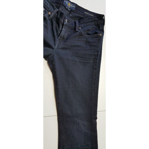 Lucky Brand Knox Sweet' N Low Stretch Dark Blue Denim Boot Jeans Women's 6/28 - Picture 9 of 16